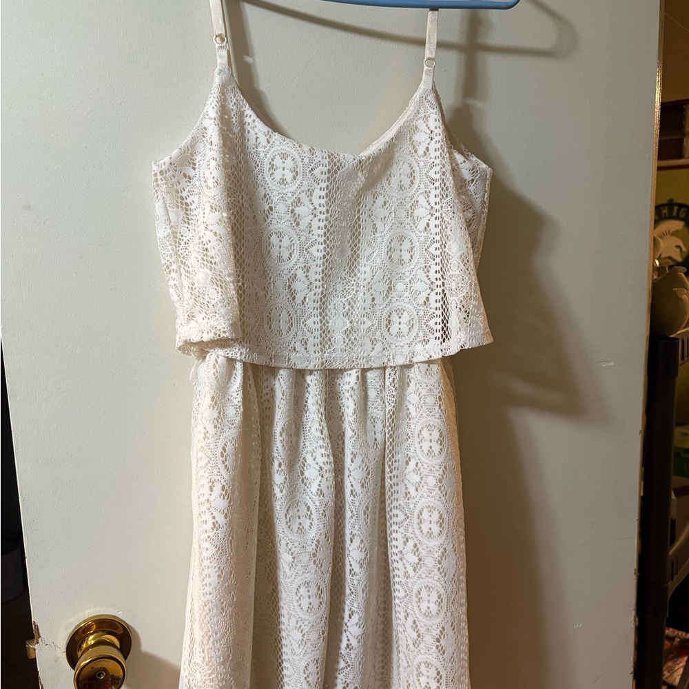 Rue21 Cream Lace Dress